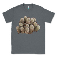Charcoal Heather brown flowered cactus Classic Tee - LillyAllenDesigns