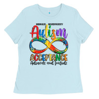 Baby Blue autism acceptance Ladies Tee - LillyAllenDesigns