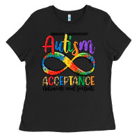 Black autism acceptance Ladies Tee - LillyAllenDesigns