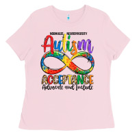 Bubblegum Pink autism acceptance Ladies Tee - LillyAllenDesigns