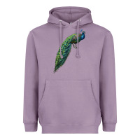 Lavender Peacock Heavyweight Hoodie - LillyAllenDesigns