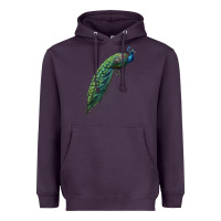 Plum Peacock Heavyweight Hoodie - LillyAllenDesigns
