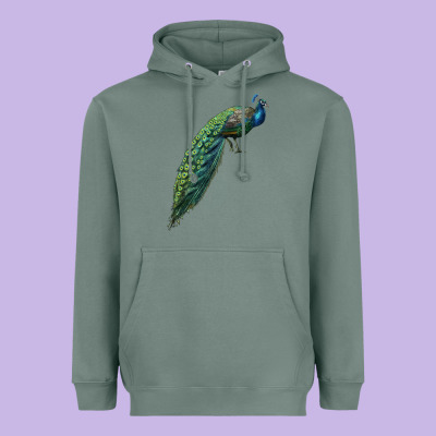 Peacock Heavyweight Hoodie Designed By Lillyallendesigns