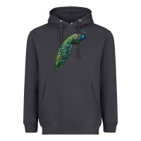 Smoke Peacock Heavyweight Hoodie - LillyAllenDesigns
