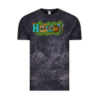 Cloud Black Western Howdy Vintage Tee - texasbilliewilder