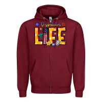 Burgundy name tribute to first responder dispatchers Zipper Hoodie - CowhideDigitalArt