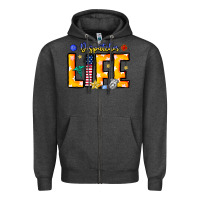 Charcoal Heather name tribute to first responder dispatchers Zipper Hoodie - CowhideDigitalArt