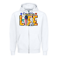 White name tribute to first responder dispatchers Zipper Hoodie - CowhideDigitalArt