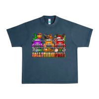 Midnight Navy Hallothanksmas trucks Urban Heavy Tee - texasbilliewilder