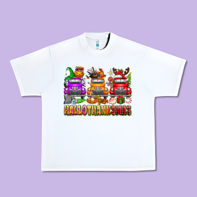 Hallothanksmas Trucks Urban Heavy Tee Designed By Texasbilliewilder