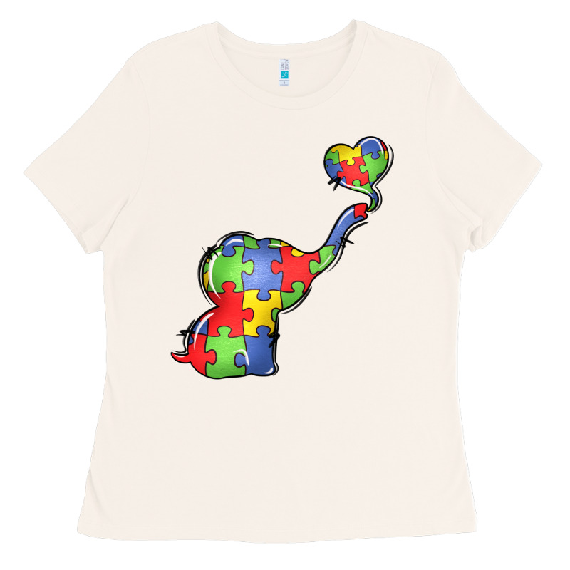 Autism Awareness Elephant Ladies Tee by LillyAllenDesigns | Teevron