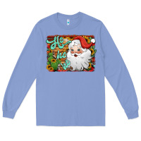 Colony Blue ho ho ho santa claus Long Sleeve Tee - Jasminsmagicworld