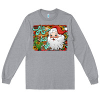 Heather Grey ho ho ho santa claus Long Sleeve Tee - Jasminsmagicworld