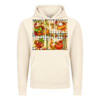 Vintage Artic Hello Fall pumpkins Vintage Hoodie - NancyCooperArtShop