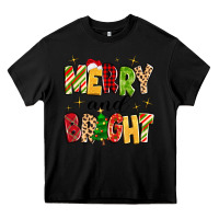 Black merry and bright Heavy Core Tee - MaliasSmallBusiness