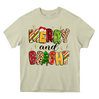 Mossy merry and bright Heavy Core Tee - MaliasSmallBusiness