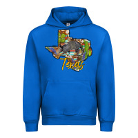 Cobalt texas map armadillo Urban Hoodie - BarkalooDesign