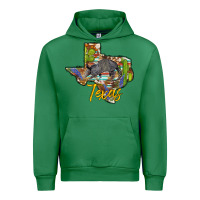 Emerald texas map armadillo Urban Hoodie - BarkalooDesign