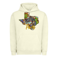 Pigment Pistachio texas map armadillo Urban Hoodie - BarkalooDesign