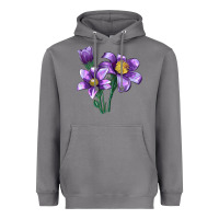 Storm Pasque Flower Illustrations Heavyweight Hoodie - LillyAllenDesigns