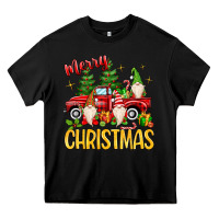 Black merry christmas gnomes truck Heavy Core Tee - MaliasSmallBusiness
