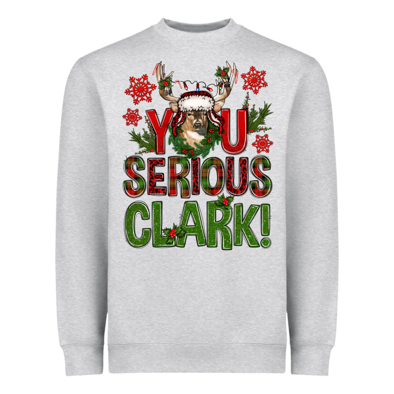 You Serious Clark With Deer Bbs Heavyweight Sweatshirt by BundleAndBundleShop | Teevron
