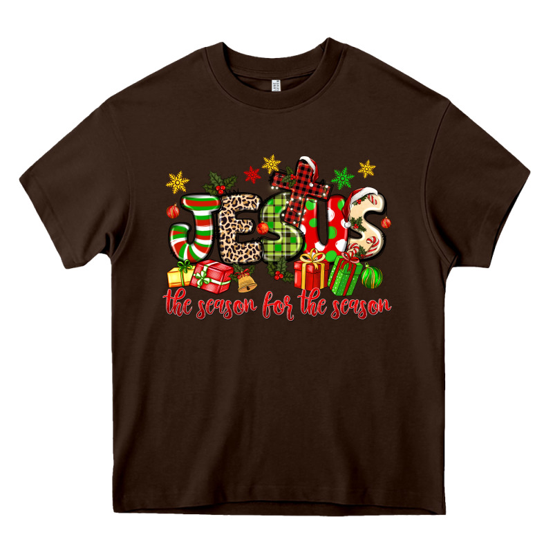 Jesus The Reason For The Season Heavy Core Tee by MaliasSmallBusiness | Teevron