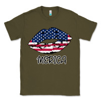 Army Green American lip Classic Tee - Bettercallsaul