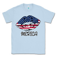 Dusty Blue American lip Classic Tee - Bettercallsaul