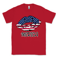 Red American lip Classic Tee - Bettercallsaul