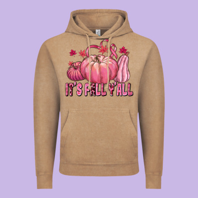 Its Fall Yall Vintage Hoodie Designed By Texasbilliewilder