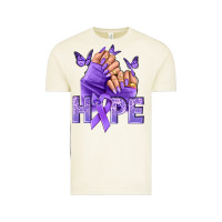 Vintage Arctic Hope lavender ribbon all cancers Vintage Tee - NancyCooperArtShop