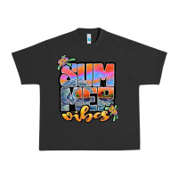 Pigment Black sum mer vibes Urban Heavy Tee - JahusDesignShop
