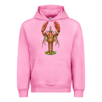 Fuchsia Pink lobster Urban Hoodie - BarkalooDesign