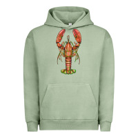 Pigment Oil Green lobster Urban Hoodie - BarkalooDesign