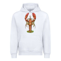 White lobster Urban Hoodie - BarkalooDesign