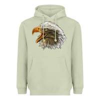 Matcha Bald Head Eagle Heavyweight Hoodie - LillyAllenDesigns