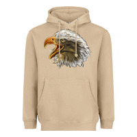Mushroom Bald Head Eagle Heavyweight Hoodie - LillyAllenDesigns