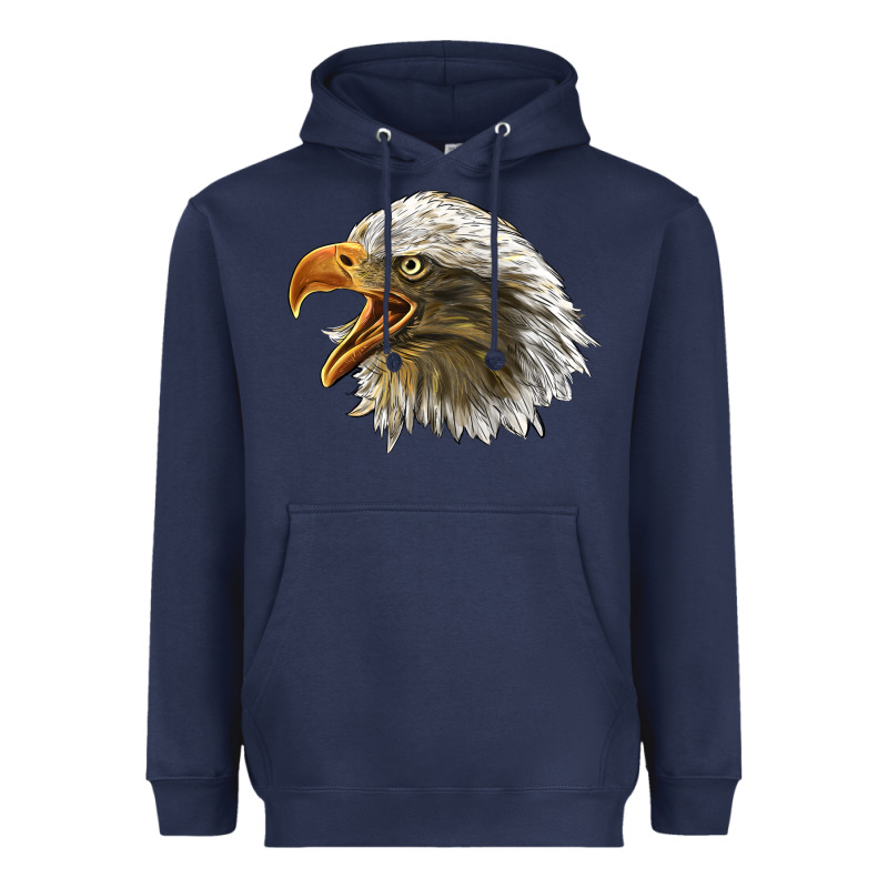 Bald Head Eagle Heavyweight Hoodie by LillyAllenDesigns | Teevron