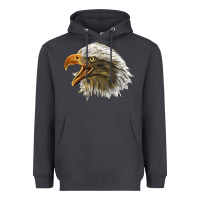 Smoke Bald Head Eagle Heavyweight Hoodie - LillyAllenDesigns