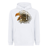 White Bald Head Eagle Heavyweight Hoodie - LillyAllenDesigns