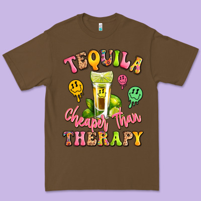 Tequila Cheaper Than Therapy Premium Tee Designed By Lillyallendesigns