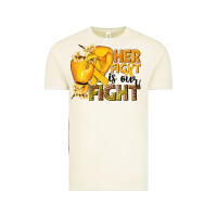 Vintage Arctic Her fight is our fight Childhood Cancer yellow Vintage Tee - NancyCooperArtShop