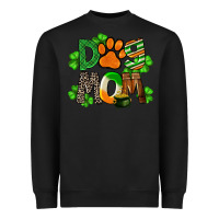 Black St. Patricks Dog Mom Heavyweight Sweatshirt - FaDigitalArtStudio