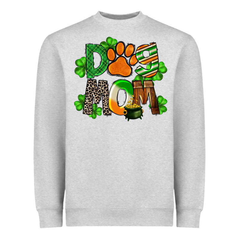 St. Patricks Dog Mom Heavyweight Sweatshirt by FaDigitalArtStudio | Teevron