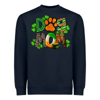 Navy St. Patricks Dog Mom Heavyweight Sweatshirt - FaDigitalArtStudio