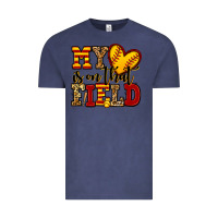 Vintage Denim my heart is on that field softball Vintage Tee - Jasminsmagicworld