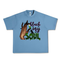 Pebble Blue Black my soul Urban Heavy Tee - NancyCooperArtShop