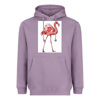 Lavender Pink Flamingo Heavyweight Hoodie - LillyAllenDesigns
