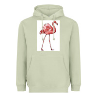 Matcha Pink Flamingo Heavyweight Hoodie - LillyAllenDesigns